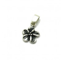 PE001138  Sterling silver pendant  flower  925 solid